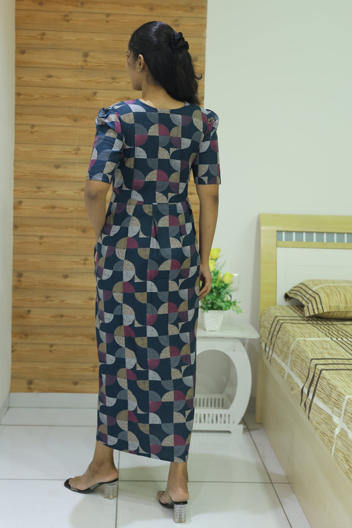 Alpine KURTI Style Nighties| Beautiful Stylish KURTI Model | Stylish Puff Sleeve | Zipless Model | Fresh Collection's for Stylish Women's MKA (H/S)