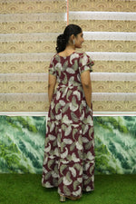 Stylish Arrivals Rayon Gathering Frock Model Night Gown's | Front Adjustable Gathering Style Rope Rope | Double Layer Sleeve | Trending Collection's for Stylish Women's (GFK)