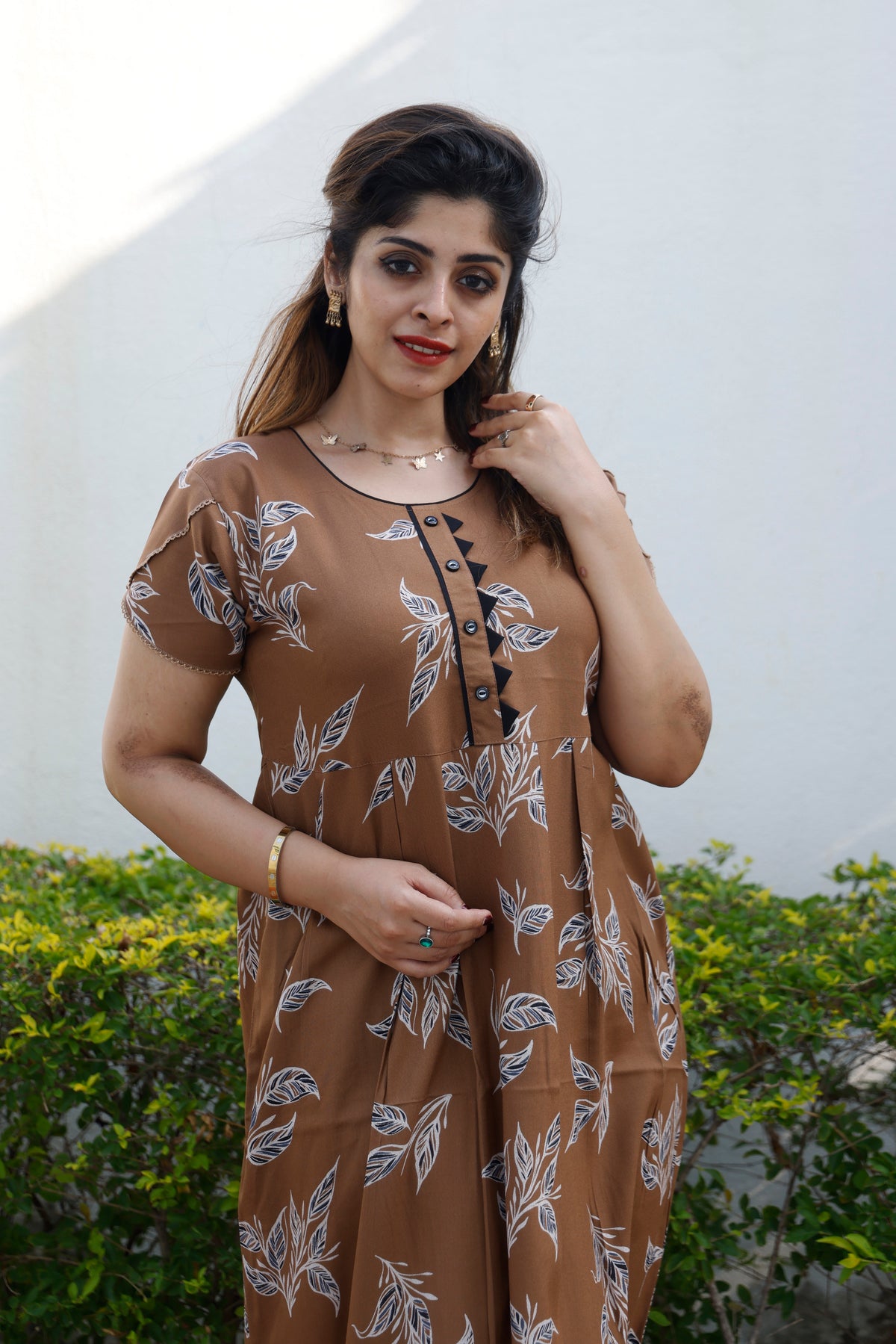 Alpine KURTI Style Nighties| Beautiful Stylish KURTI Model | Half Sleeve | Without Zipper |Fancy Sleeve | Fresh Collection's for Stylish Women's MKA (H/S)