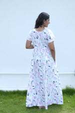 Stylish Arrivals Rayon Gathering Frock Model Night Gown's | Front Adjustable Gathering Style Rope Rope | Double Layer Sleeve | Trending Collection's for Stylish Women's (GFK)