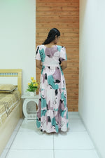 Stylish Arrivals Rayon Gathering Frock Model Night Gown's | Front Adjustable Gathering Style Rope Rope | Puff Sleeve | Trending Collection's for Stylish Women's (GFK)