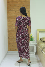 Alpine KURTI Style Nighties| Beautiful Stylish KURTI Model | Stylish Puff Sleeve | Zipless Model | Fresh Collection's for Stylish Women's MKA (H/S)