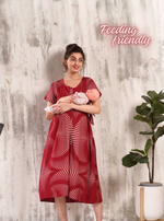 New Arrivals 4-IN-ONE MAXI Mom's Feeding & Casual Wear | Stylish Maxi Style | Invisible Feeding Zipper | Perfect Pre & Post Pregnancy Wear (MAXI 4-IN-ONE)