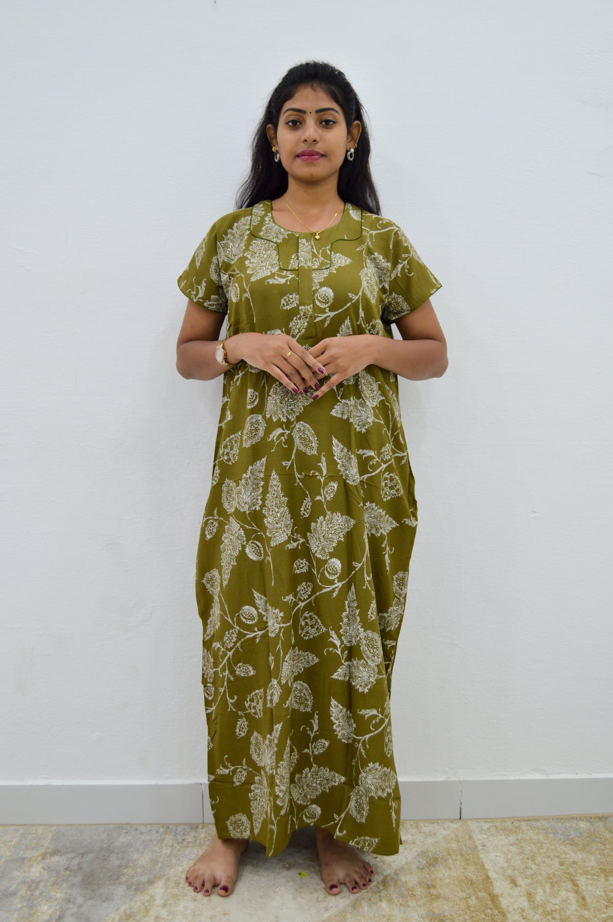 MANGAI Premium RAYON Printed Nighties- All Over Printed Stylish Nightwear for Stylish Women | Updated Design's (LDM)