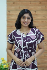 Stylish Arrivals Rayon Gathering Frock Model Night Gown's | Front Adjustable Gathering Style Rope Rope | Double Layer Sleeve | Trending Collection's for Stylish Women's (GFK)