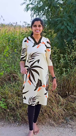 Fresh Arrivals Cotton Stylish Kurthi's | Updated Collection for Trendy Design's| Fancy Neck| High Quality Cotton Kurthi's for Trendy Women's (VRNM)