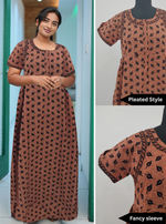 Cotton FROCK Model Casual Wear Nighties | Stylish Pleated Frock Style | Multipurpose Nighties | Pregnancy Wear | Pleated Model | Stylish Nighties for Stylish Women (MW)