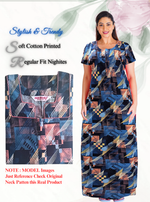 Regular Fit Cotton Printed Nighties