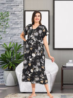 MANGAI Rayon 4-IN-ONE MAXI Mom's Feeding & Casual Wear | Stylish Maxi Style | Invisible Feeding Zipper | Perfect Pre & Post Pregnancy Wear (FIO-MXI)