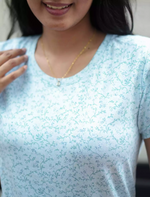 Ribbed Cotton Pyjama Set for Women & Girls with Pocket | Mangai Nighties