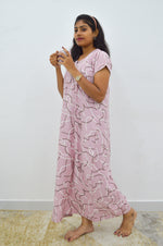 MANGAI Premium RAYON Printed Nighties- All Over Printed Stylish Nightwear for Stylish Women | Updated Design's (LDM)