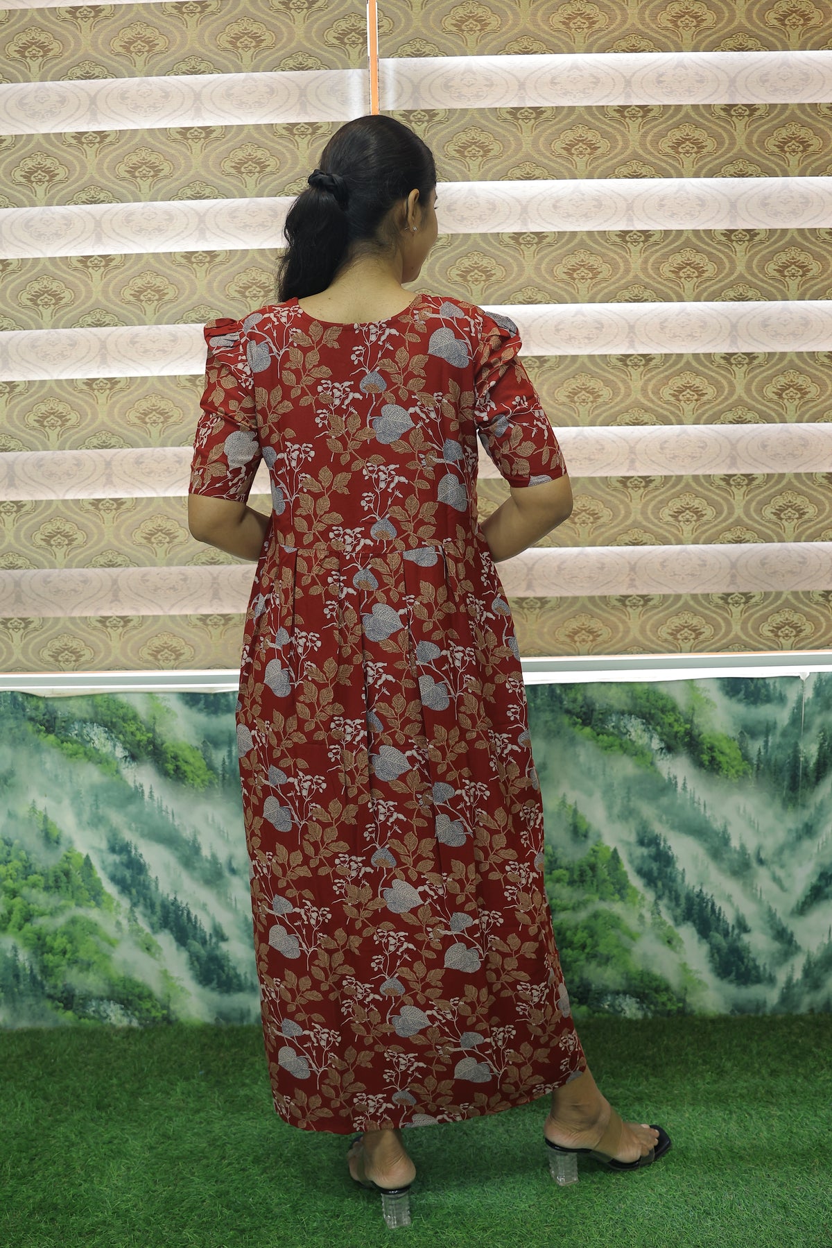 Alpine KURTI Style Nighties| Beautiful Stylish KURTI Model | Stylish Puff Sleeve | Zipless Model | Fresh Collection's for Stylish Women's MKA (H/S)