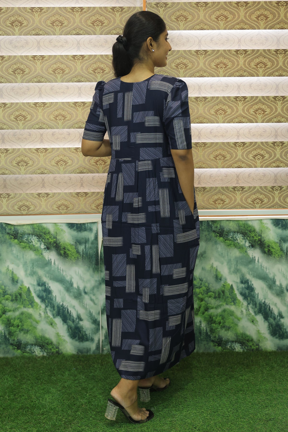 Alpine KURTI Style Nighties| Beautiful Stylish KURTI Model | Stylish Puff Sleeve | Zipless Model | Fresh Collection's for Stylish Women's MKA (H/S)