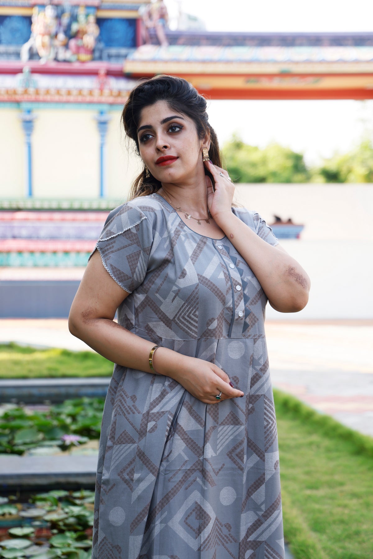 Alpine KURTI Style Nighties| Beautiful Stylish KURTI Model | Half Sleeve | Without Zipper |Fancy Sleeve | Fresh Collection's for Stylish Women's MKA (H/S)