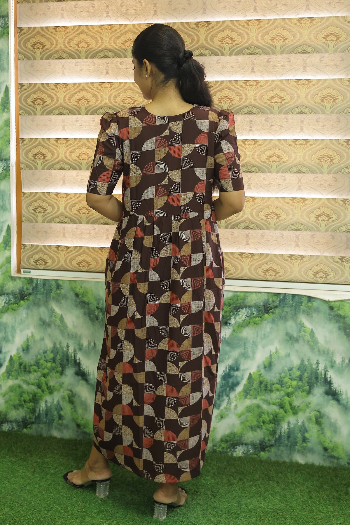 Alpine KURTI Style Nighties| Beautiful Stylish KURTI Model | Stylish Puff Sleeve | Zipless Model | Fresh Collection's for Stylish Women's MKA (H/S)