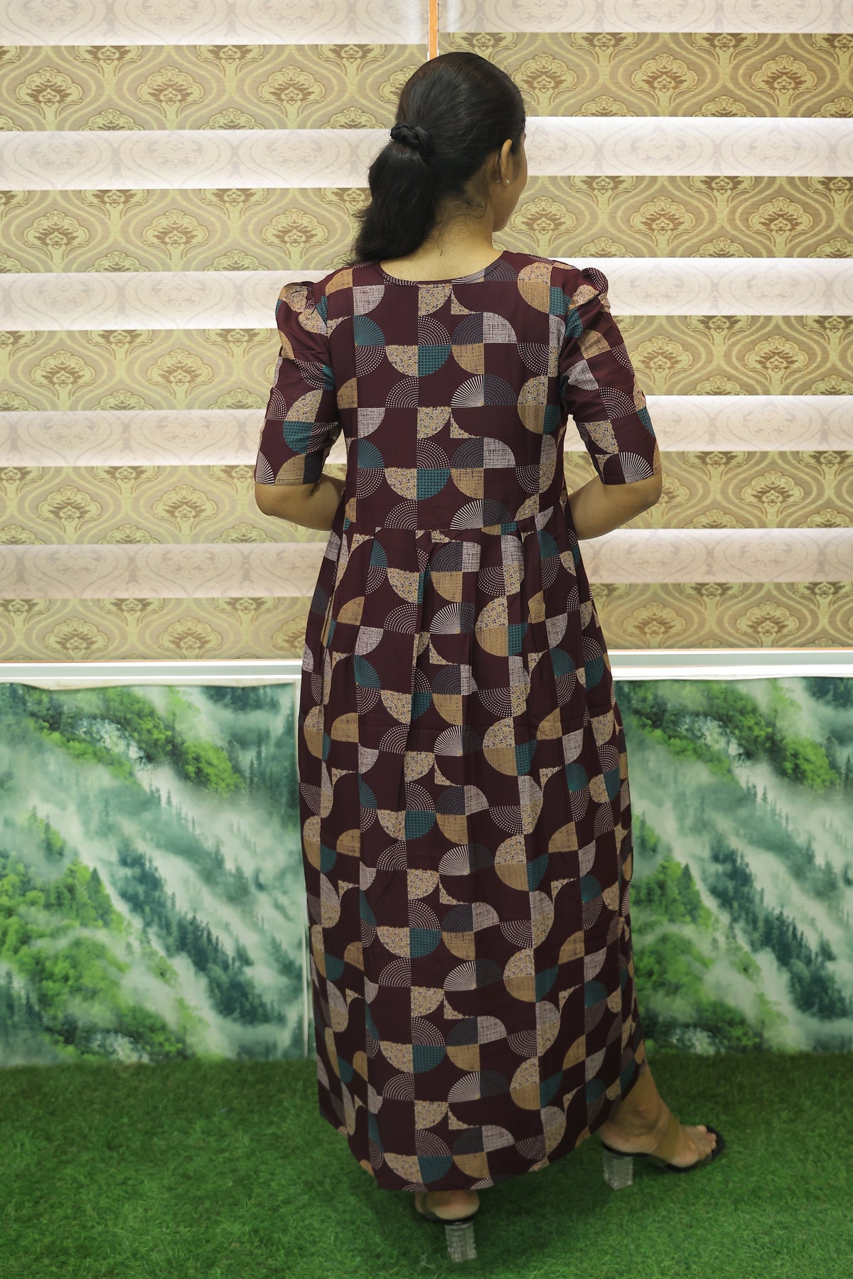 Alpine KURTI Style Nighties| Beautiful Stylish KURTI Model | Stylish Puff Sleeve | Zipless Model | Fresh Collection's for Stylish Women's MKA (H/S)