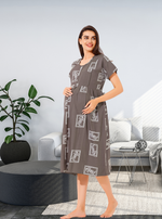 MANGAI Rayon 4-IN-ONE MAXI Mom's Feeding & Casual Wear | Stylish Maxi Style | Invisible Feeding Zipper | Perfect Pre & Post Pregnancy Wear (FIO-MXI)