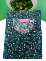 MANGAI Daily Wear Casual Comfort Fit Cotton Printed Nighties | Front Open Zipper Model | Fancy Round Neck with Side Pocket Cotton Nighties (DRN)