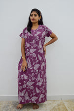 MANGAI Premium RAYON Printed Nighties- All Over Printed Stylish Nightwear for Stylish Women | Updated Design's (LDM)