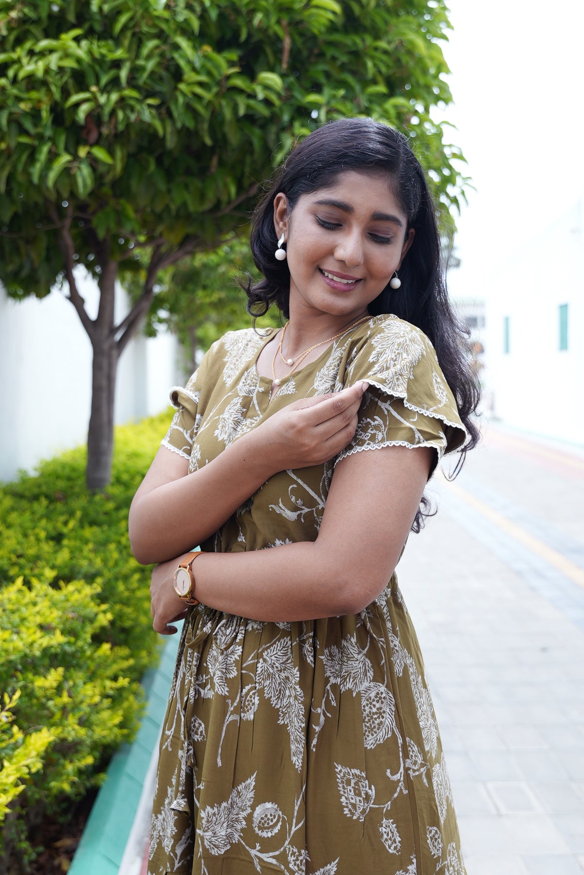 Stylish Arrivals Rayon Gathering Frock Model Night Gown's | Front Adjustable Gathering Style Rope Rope | Double Layer Sleeve | Trending Collection's for Stylish Women's (GFK)