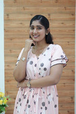 Stylish Arrivals Rayon Gathering Frock Model Night Gown's | Front Adjustable Gathering Style Rope Rope | Double Layer Sleeve | Trending Collection's for Stylish Women's (GFK)