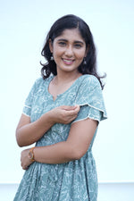 Stylish Arrivals Rayon Gathering Frock Model Night Gown's | Front Adjustable Gathering Style Rope Rope | Double Layer Sleeve | Trending Collection's for Stylish Women's (FKG)