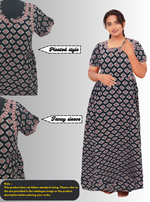 Cotton FROCK Model Casual Wear Nighties | Stylish Pleated Frock Style | Multipurpose Nighties | Pregnancy Wear | Pleated Model | Stylish Nighties for Stylish Women (MW)