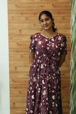 Stylish Arrivals Rayon Gathering Frock Model Night Gown's | Front Adjustable Gathering Style Rope Rope | Puff Sleeve | Trending Collection's for Stylish Women's (GFK)