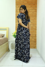 Rayon Gathering Frock Model Night Gown