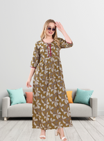 Alpine KURTI Style | Beautiful Stylish KURTI Model | Long 3/4 Sleeve & Side Pocket | Fresh Collection's for Stylish Women's (AK- 3/4)