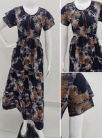 Alpine FULL FROCK Model Nighties| Fancy Sleeves & Neck Pattern| Side Pocket with Back Tie Rope | Perfect Nightwear Trendy Women's (FRK)