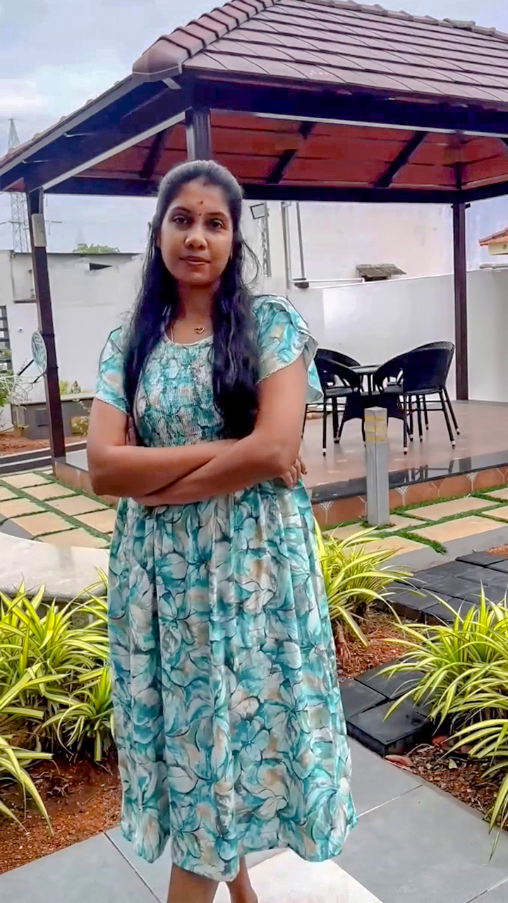 Alpine Smocking Maxi Frock Model Nightgown for Trendy Women's & Teenage Girl's | Stretchable Comfort to Body Fit | Side Pocket & Stylish Round Neck MAXI Gown for Women's Teenage Girl's (ASM)