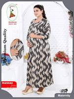 Soft Rayon4-IN-ONE Mom's Feeding & Casual Wear| Pre & Post Maternity Wear | Fancy Long Frock | Best Choice for Pregnancy Women (FIO-F)