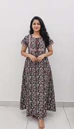 Cotton FROCK Model Casual Wear Nighties | Stylish Pleated Frock Style | Multipurpose Nighties | Pregnancy Wear | Pleated Model | Stylish Nighties for Stylish Women (PWC)