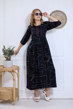 Alpine KURTI Style | Beautiful Stylish KURTI Model | Long 3/4 Sleeve & Side Pocket | Fresh Collection's for Stylish Women's (AK-3/4)