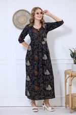 Alpine KURTI Style | Beautiful Stylish KURTI Model | Long 3/4 Sleeve & Side Pocket | Fresh Collection's for Stylish Women's (AK-3/4)