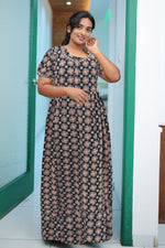 Cotton FROCK Model Casual Wear Nighties | Stylish Pleated Frock Style | Multipurpose Nighties | Pregnancy Wear | Pleated Model | Stylish Nighties for Stylish Women (MW)