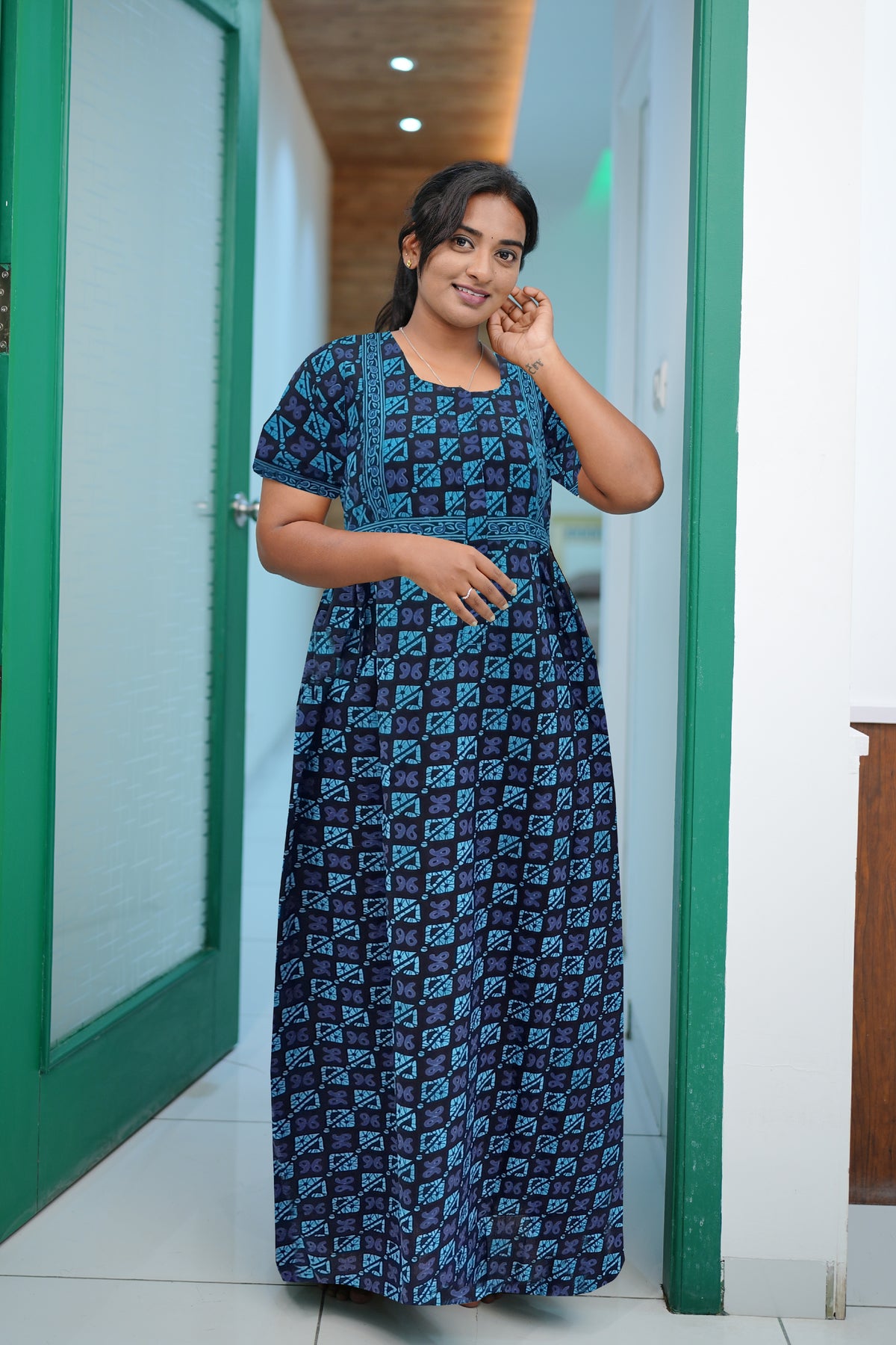 Cotton FROCK Model Casual Wear Nighties | Stylish Pleated Frock Style | Multipurpose Nighties | Pregnancy Wear | Pleated Model | Stylish Nighties for Stylish Women (PWC)