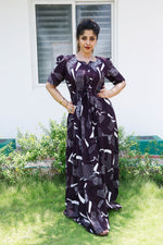 Stylish Arrivals Rayon Gathering Frock Model Night Gown's | Front Adjustable Gathering Style Rope Rope | Puff Sleeve | Trending Collection's for Stylish Women's (GFK)