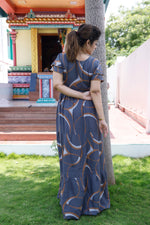 Stylish Arrivals Rayon Gathering Frock Model Night Gown's | Front Adjustable Gathering Style Rope Rope | Double Layer Sleeve | Trending Collection's for Stylish Women's (GFK)