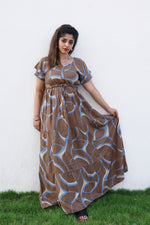 Stylish Arrivals Rayon Gathering Frock Model Night Gown's | Front Adjustable Gathering Style Rope Rope | Double Layer Sleeve | Trending Collection's for Stylish Women's (GFK)