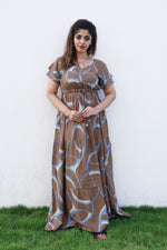 Stylish Arrivals Rayon Gathering Frock Model Night Gown's | Front Adjustable Gathering Style Rope Rope | Double Layer Sleeve | Trending Collection's for Stylish Women's (GFK)