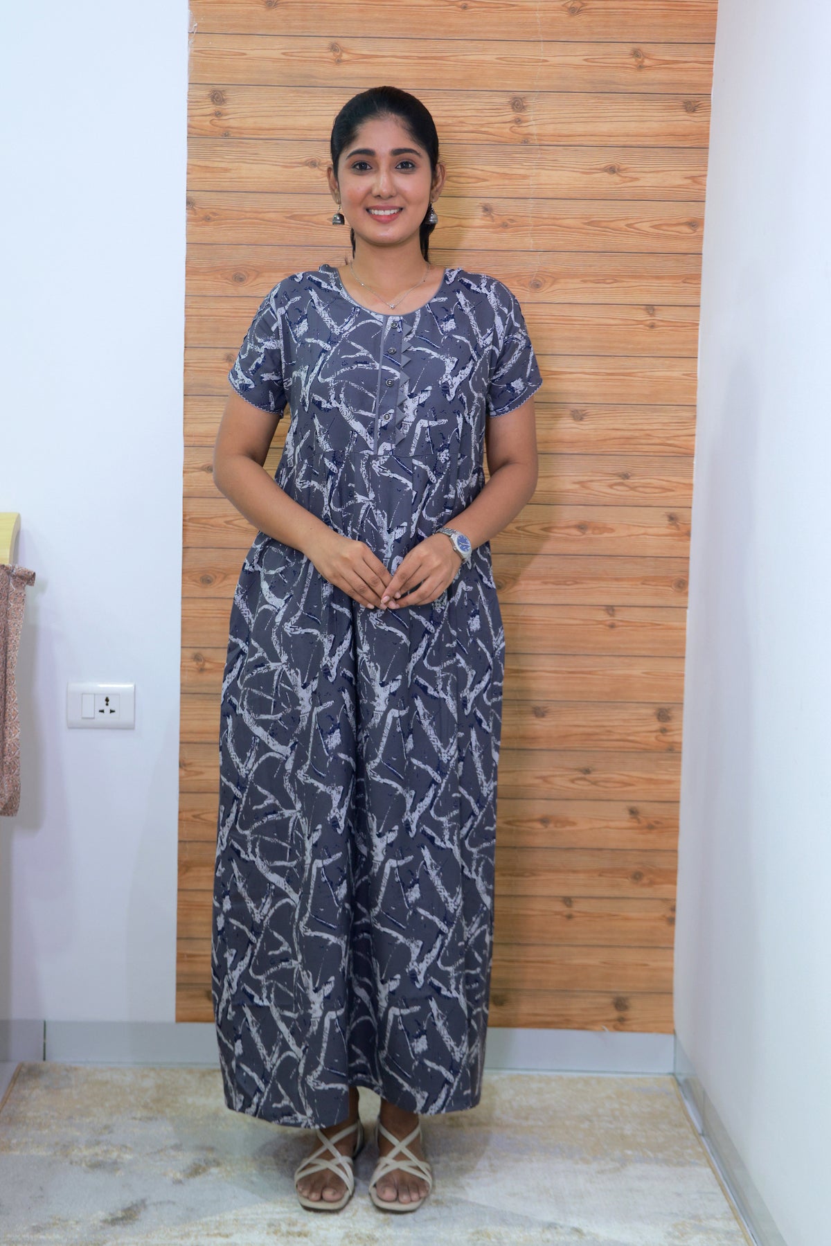 Alpine KURTHI Style Nighties| FancySleeve | Zipless Model | Updated Collection's for Stylish Women MKA (H/S)