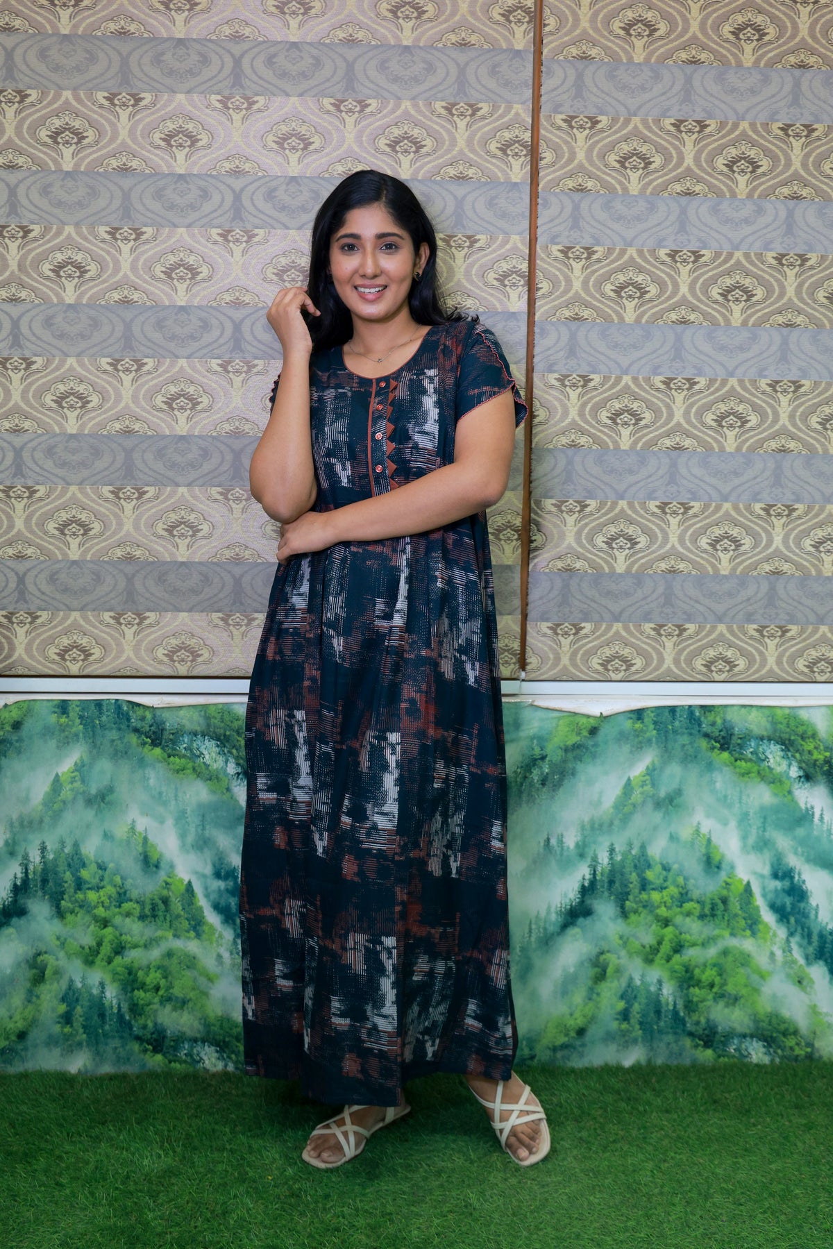 Alpine KURTHI Style Nighties| FancySleeve | Zipless Model | Updated Collection's for Stylish Women MKA (H/S)