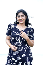 Stylish Arrivals Rayon Gathering Frock Model Night Gown's | Front Adjustable Gathering Style Rope Rope | Puff Sleeve | Trending Collection's for Stylish Women's (GFK)