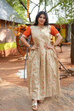 MANGAI New Festive Maternity Wear | Invisible Feeding Zipper | Side Pocket | Adjustable Back Tie Rope | Long Top Casual Wear (MFW)