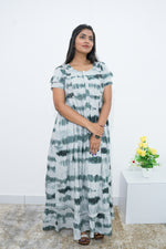 MANGAI Rayon Frock Nighties | Front Open Lengthy Zipper Comforts Feeding | Fancy Double Layered Sleeve's | Post & Pre Pregnancy's and Casual Wear | Side Pocket |Versatile Rayon Frock Night Gown's for Stylish Women's (RPW)