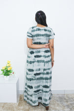 MANGAI Rayon Frock Nighties | Front Open Lengthy Zipper Comforts Feeding | Fancy Double Layered Sleeve's | Post & Pre Pregnancy's and Casual Wear | Side Pocket |Versatile Rayon Frock Night Gown's for Stylish Women's (RPW)