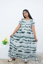 MANGAI Rayon Frock Nighties | Front Open Lengthy Zipper Comforts Feeding | Fancy Double Layered Sleeve's | Post & Pre Pregnancy's and Casual Wear | Side Pocket |Versatile Rayon Frock Night Gown's for Stylish Women's (RPW)