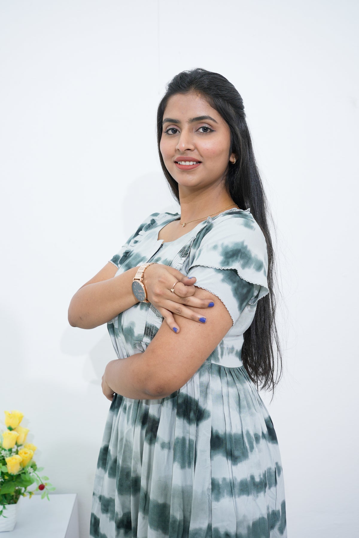 MANGAI Rayon Frock Nighties | Front Open Lengthy Zipper Comforts Feeding | Fancy Double Layered Sleeve's | Post & Pre Pregnancy's and Casual Wear | Side Pocket |Versatile Rayon Frock Night Gown's for Stylish Women's (RPW)